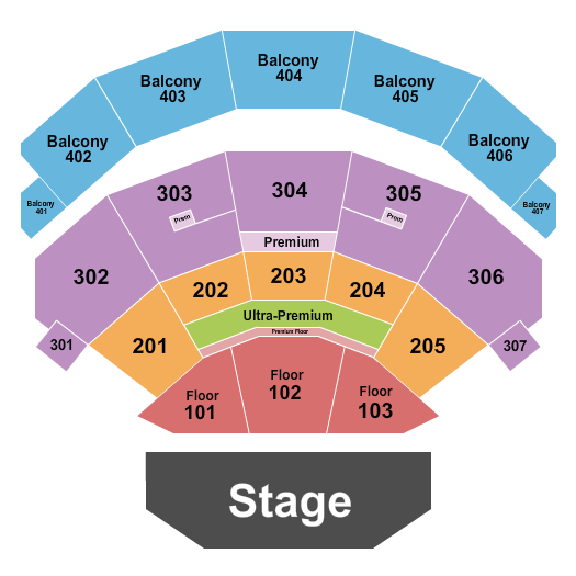 Dolby Live Sammy Hagar Seating Chart
